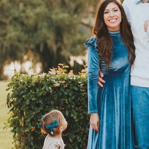 XS - Ivy City La La Lady Velvet Dress